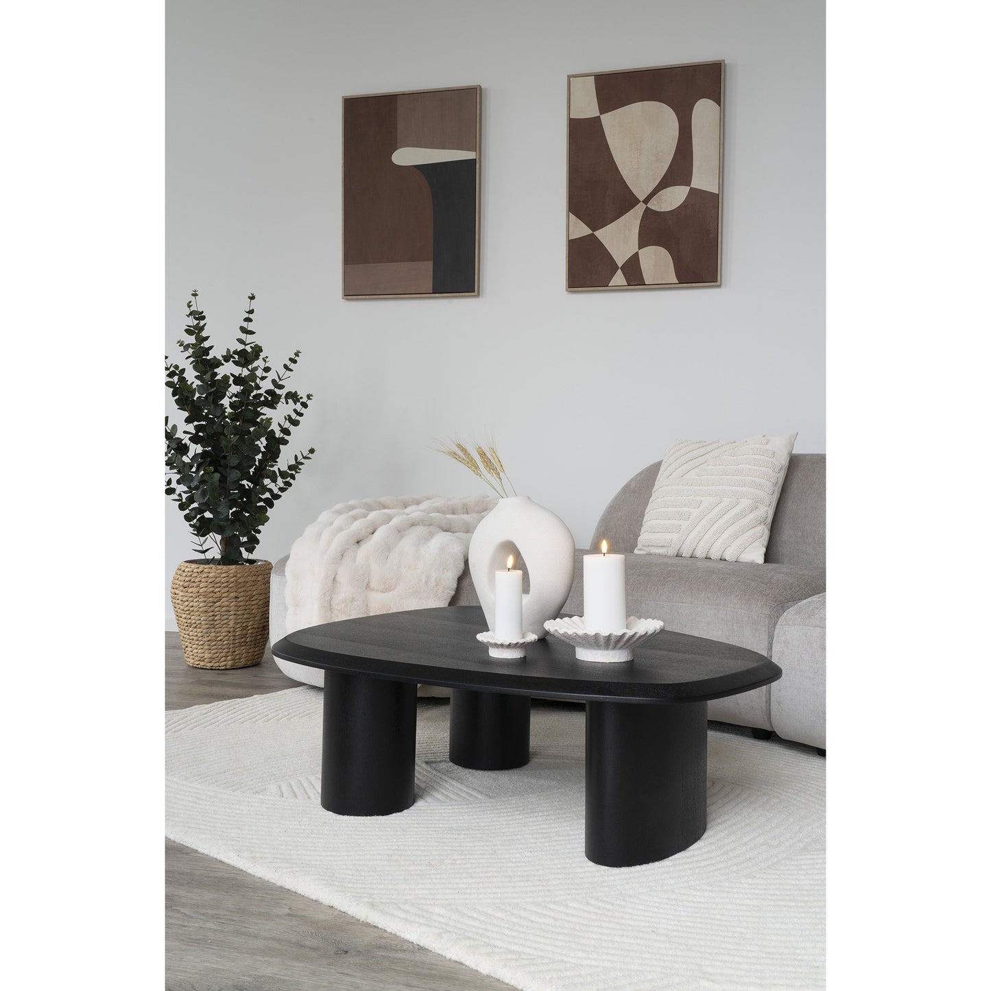 Tirano Sofabord - Sofabord, Askefiner, Sort 78X96X32 Cm ⎮ 5713917030064 ⎮ 2101075