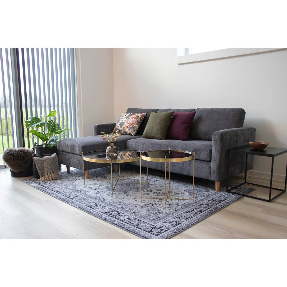 Vita Hjørnebord - Hjørnebord, Sort, Sort Stel 45X45X45 Cm ⎮ 5713917003075 ⎮ 2101400