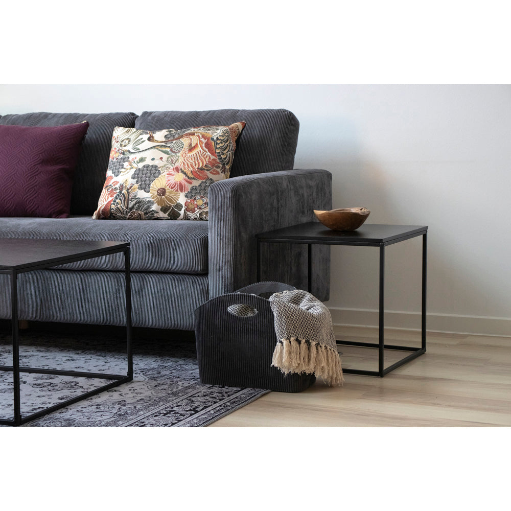 Vita Hjørnebord - Hjørnebord, Sort, Sort Stel 45X45X45 Cm ⎮ 5713917003075 ⎮ 2101400