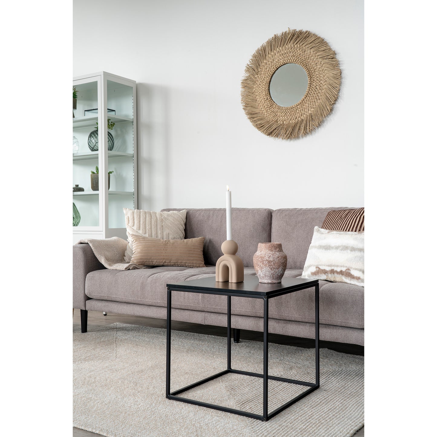 Vita Hjørnebord - Hjørnebord, Sort, Sort Stel 45X45X45 Cm ⎮ 5713917003075 ⎮ 2101400