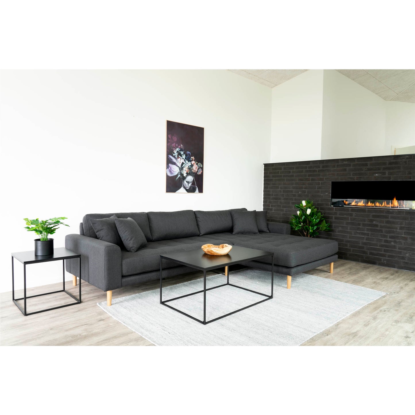 Vita Sofabord - Sofabord, Sort, Sort Stel 90X60X45 Cm ⎮ 5713917003082 ⎮ 2101455