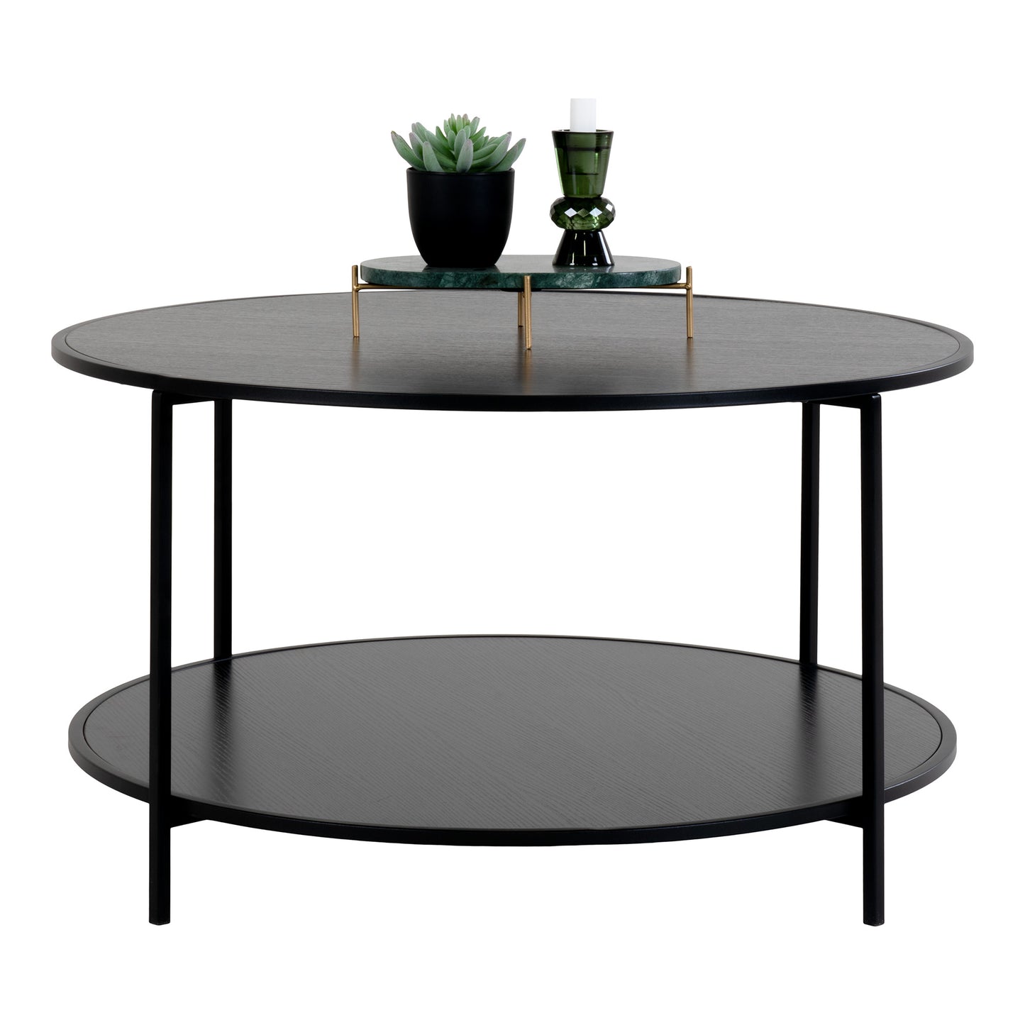 Vita Sofabord - Sofabord, Sort, Sorte Stel Ø80X45 Cm ⎮ 5713917018888 ⎮ 2101510