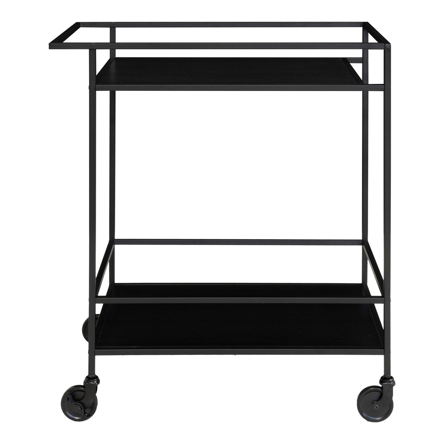 Vita Barvogn - Barvogn Med 2 Hylder, Sort, Sort Stel 68X40X79 Cm ⎮ 5713917008889 ⎮ 2101530