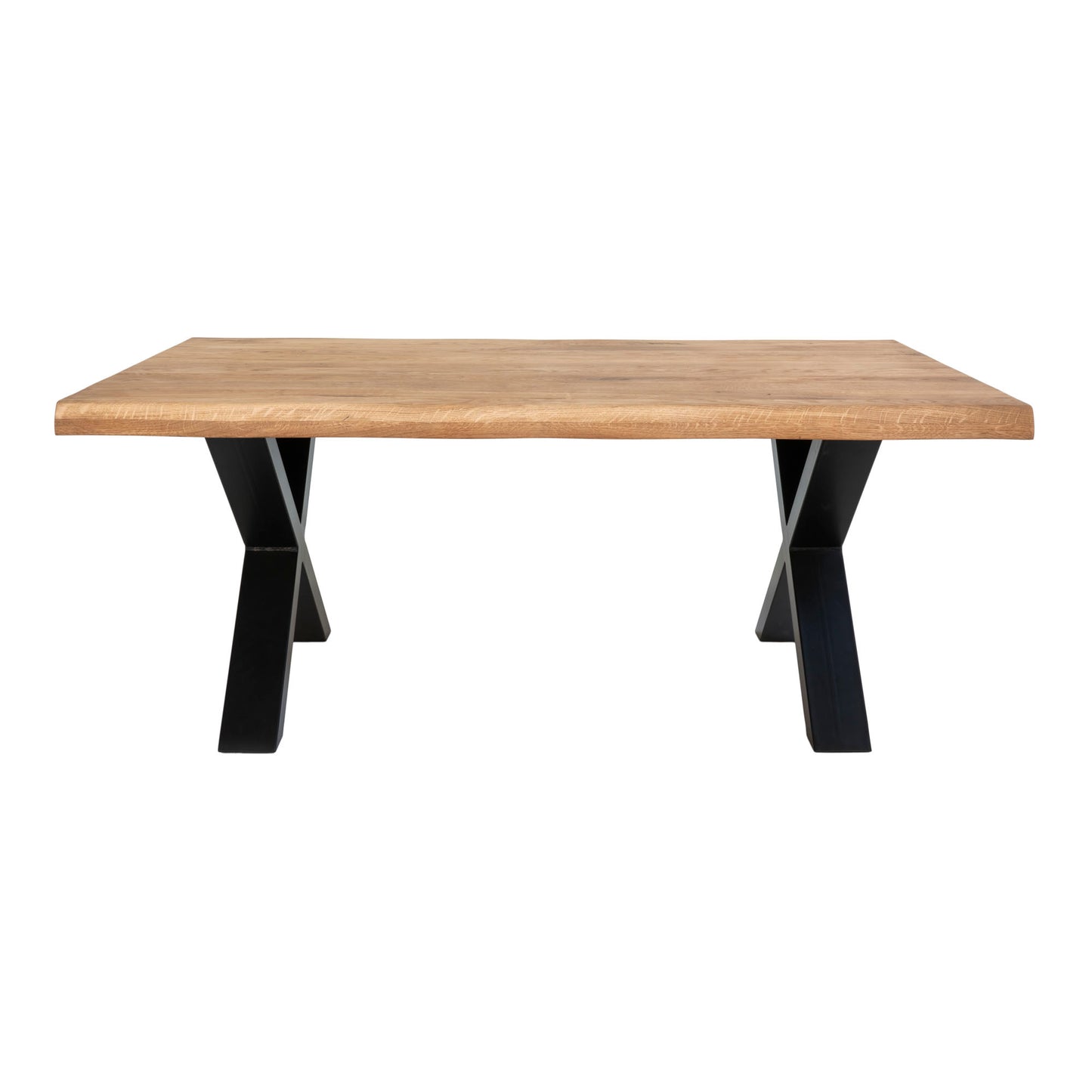 Toulon Sofabord - Sofabord Med Bølget Kant, Egetræ, Natur 70X120X50 Cm ⎮ 5713917005581 ⎮ 2101570