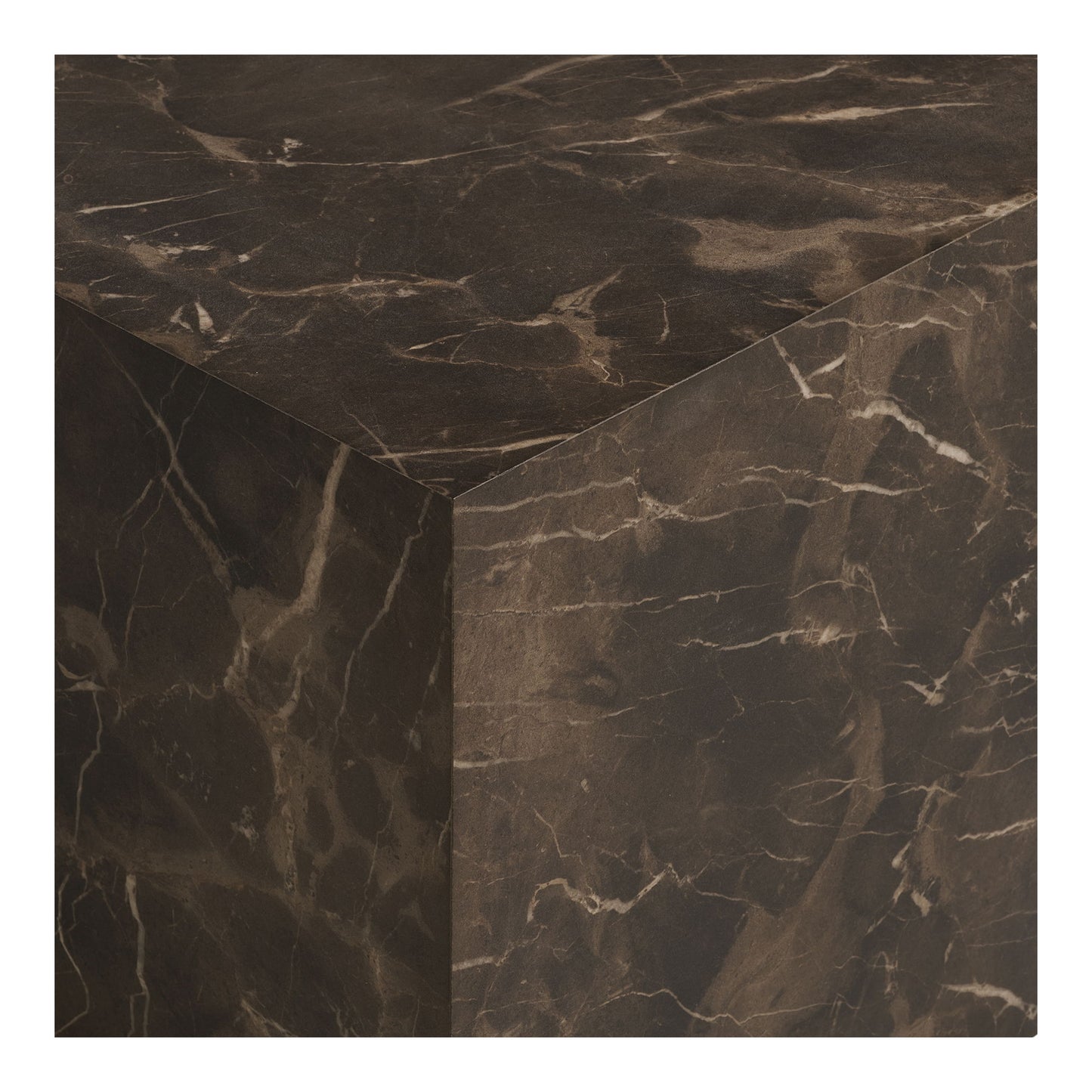 Prague Sofabord - Sofabord, Marmor Look, Brun 60X80X40 Cm ⎮ 5713917039531 ⎮ 2102066