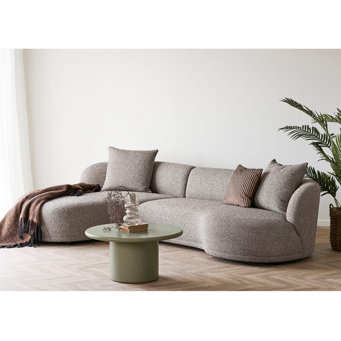 Nagano Sofabord - Sofabord, Grøn Ø80X40 Cm ⎮ 5713917037988 ⎮ 2102181