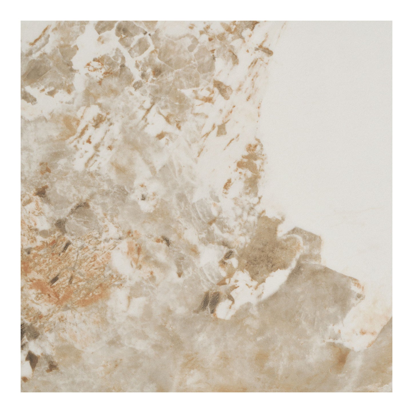 Athens Sofabord - Sofabord, Keramik Bordplade, Hvid/Mørkebrun Ø80X40 Cm ⎮ 5713917038138 ⎮ 2102195