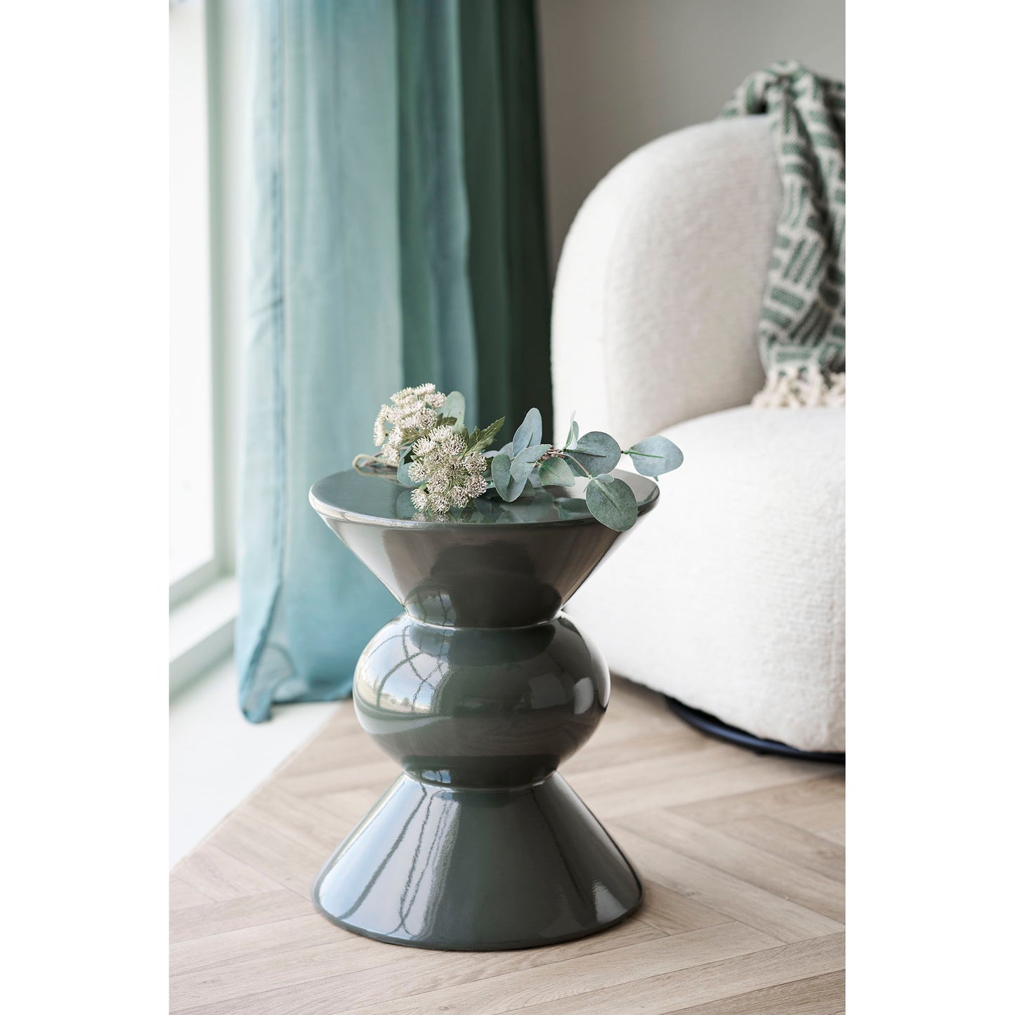 Rosolina Hjørnebord - Hjørnebord, Glasfiber, Grøn Ø34X41 Cm ⎮ 5713917043330 ⎮ 2151060