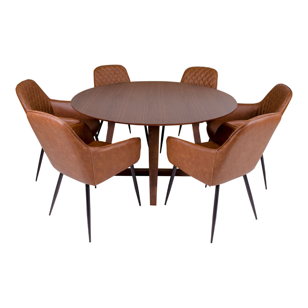 Hellerup Spisebord - Spisebord, Valnød Finer Ø137X76 Cm ⎮ 5713917008667 ⎮ 2201012