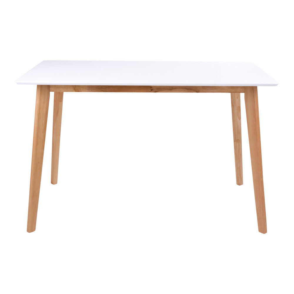 Vojens Spisebord - Spisebord, Hvid Og Natur 70X120Xh75 Cm ⎮ 5713917009619 ⎮ 2201030