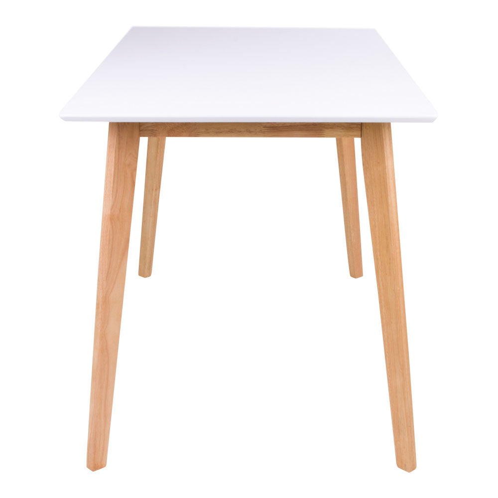 Vojens Spisebord - Spisebord, Hvid Og Natur 70X120Xh75 Cm ⎮ 5713917009619 ⎮ 2201030
