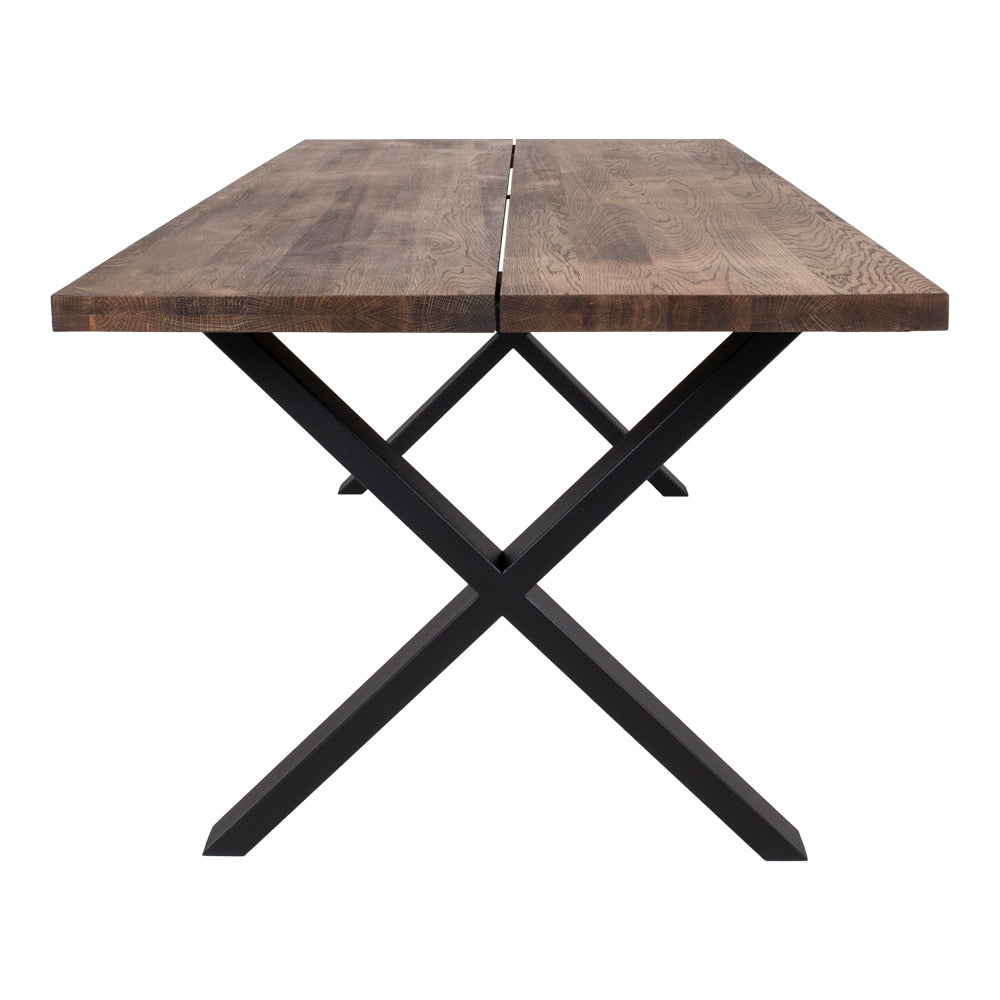 Montpellier Spisebord - Spisebord, Egetræ, Smoked, Forberedt Til Tillægsplader 95X200X75 Cm ⎮ 5713917001583 ⎮ 2201292