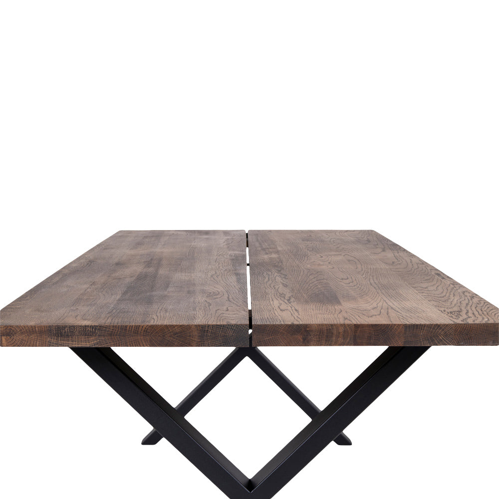 Montpellier Spisebord - Spisebord, Egetræ, Smoked, Forberedt Til Tillægsplader 95X200X75 Cm ⎮ 5713917001583 ⎮ 2201292