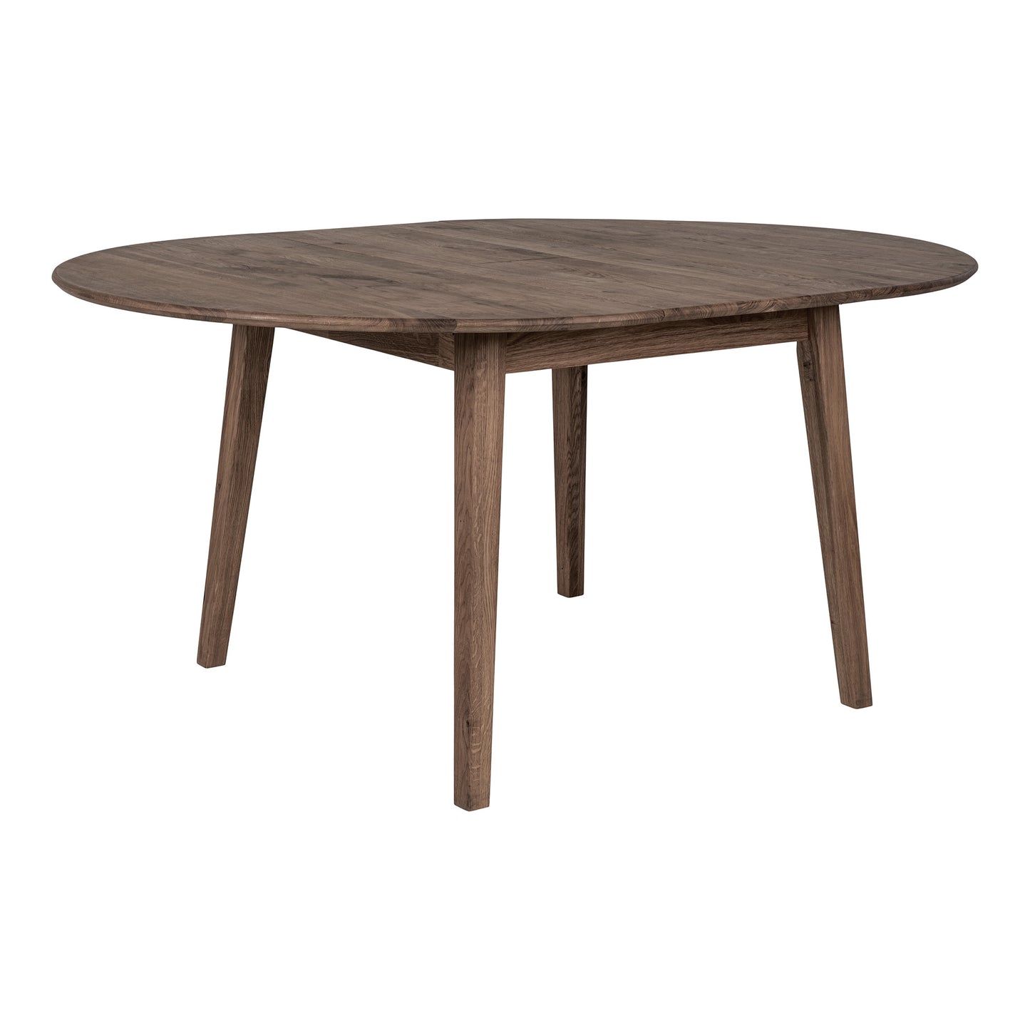 Metz Spisebord - Spisebord, Smoked Olieret Eg, Indbygget Tillægsplade Med Butterfly Funktion Ø118X118-158X75 Cm ⎮ 5713917022656 ⎮ 2201810