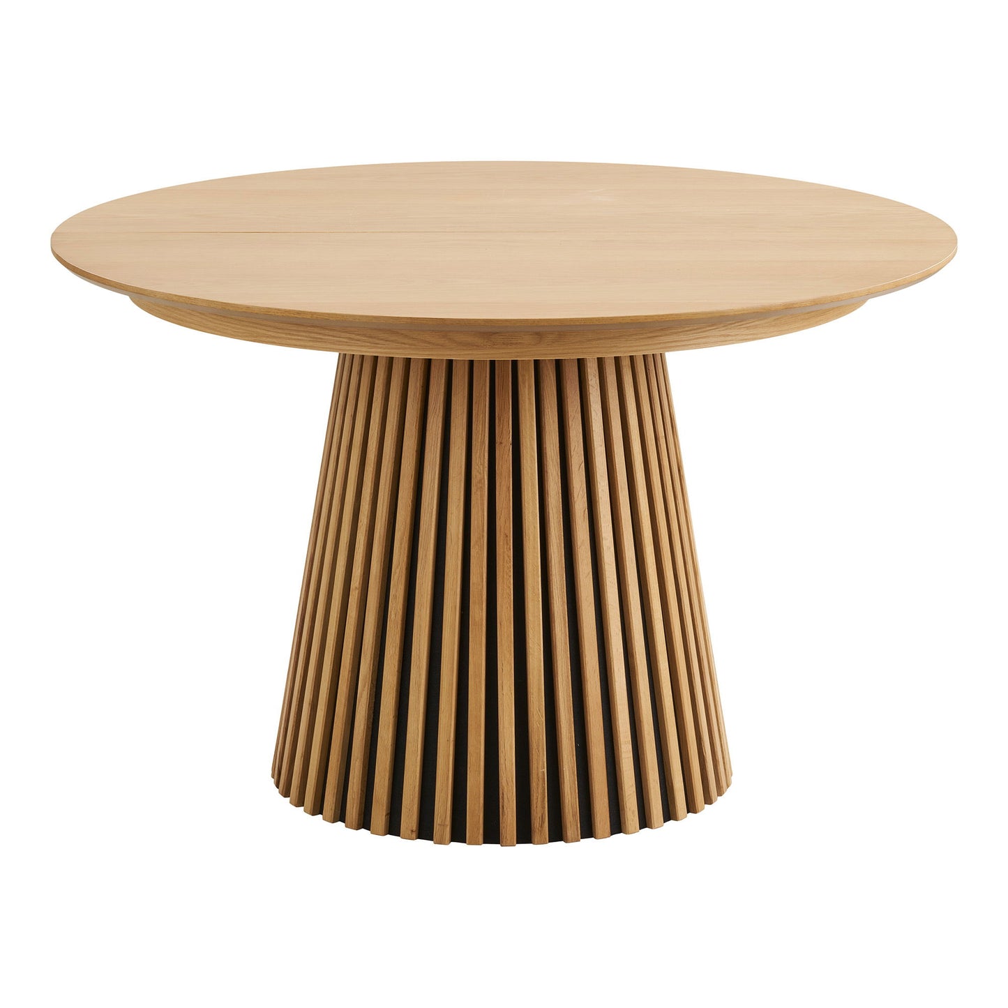 Osaka Spisebord - Spisebord, Egefiner, Natur, Inkl. To Tillægsplader Ø120X120-160-200X75 Cm ⎮ 5713917030545 ⎮ 2203000