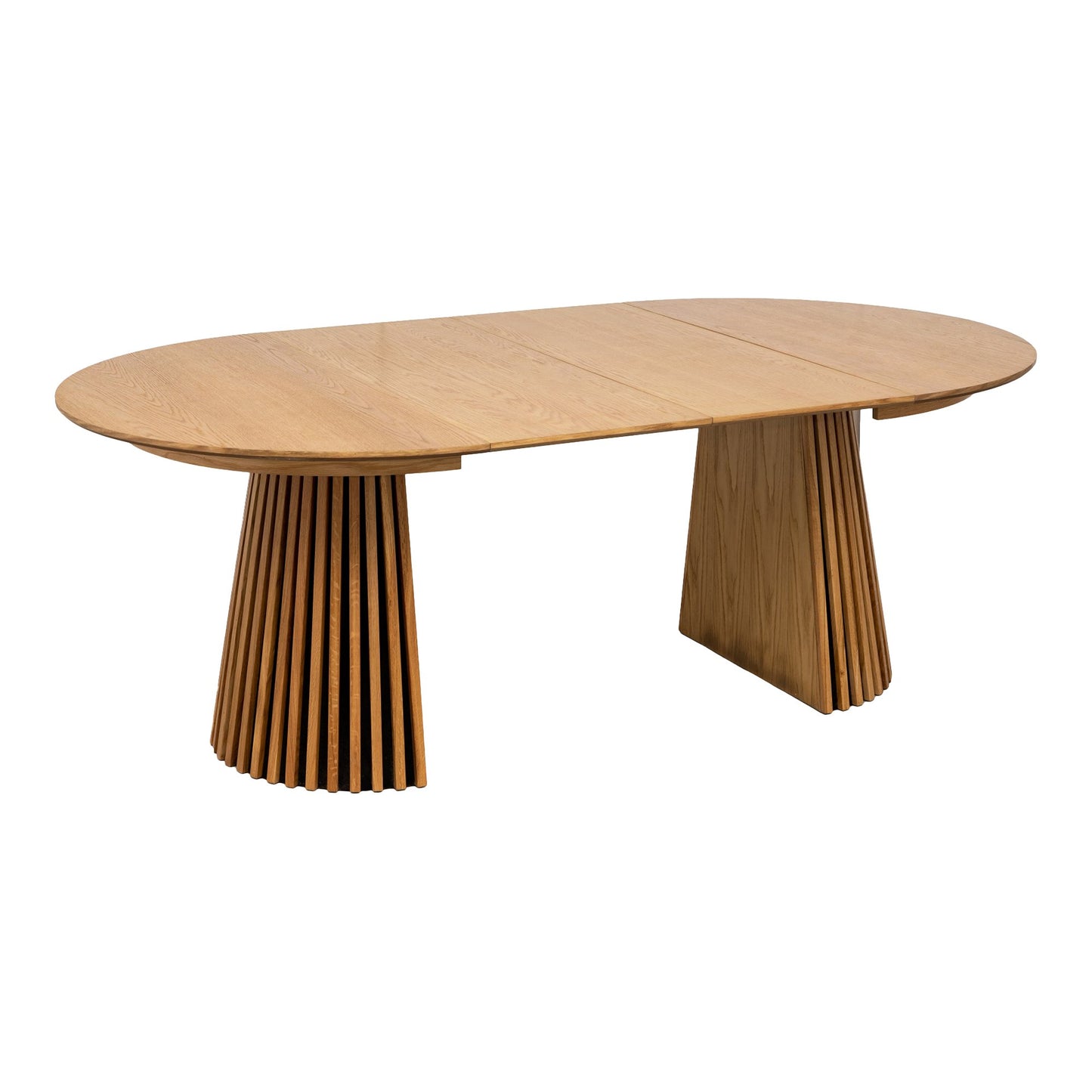 Osaka Spisebord - Spisebord, Egefiner, Natur, Inkl. To Tillægsplader Ø120X120-160-200X75 Cm ⎮ 5713917030545 ⎮ 2203000