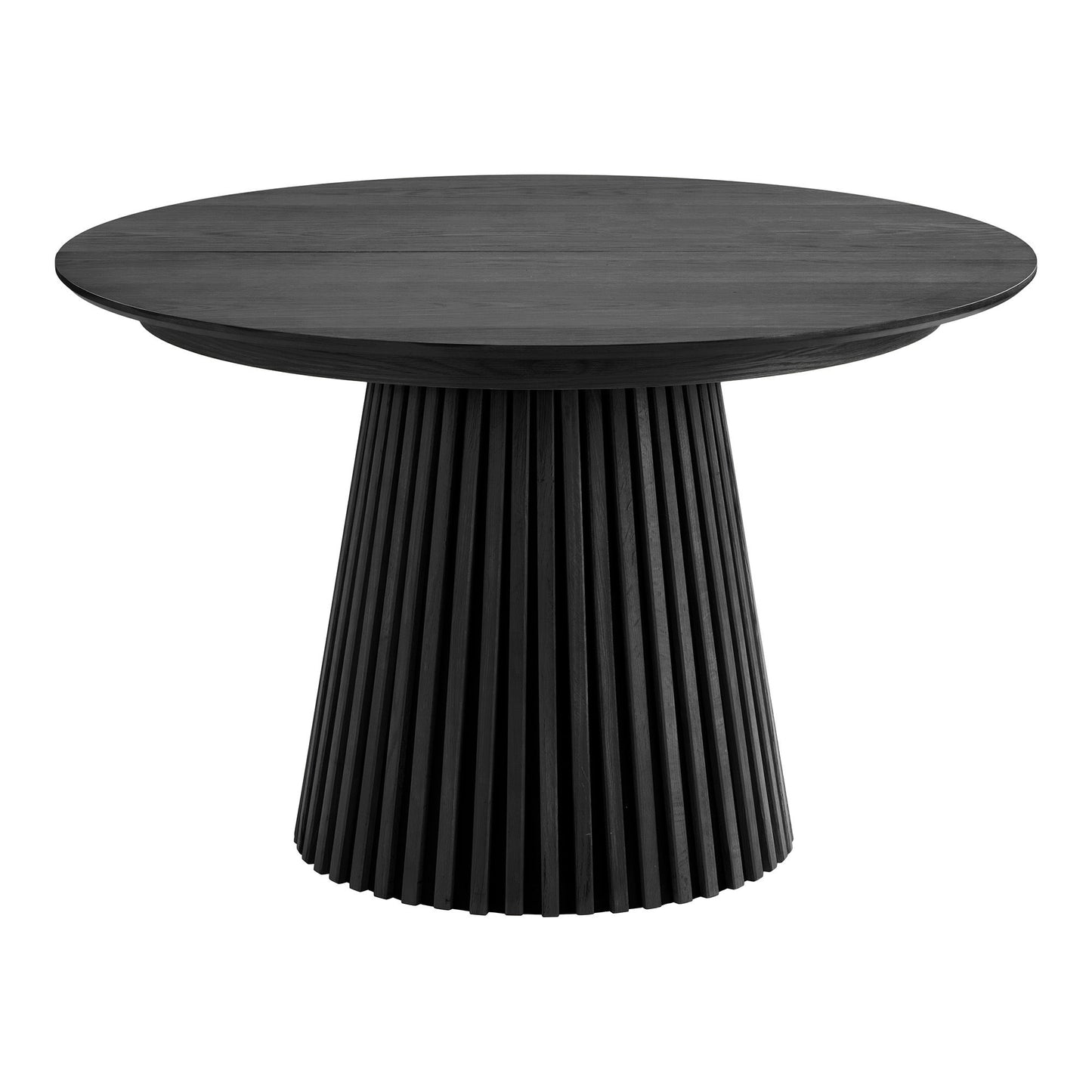 Osaka Spisebord - Spisebord, Egefiner, Sort, Inkl. To Tillægspladerø120X120-160-200X75 Cm ⎮ 5713917035410 ⎮ 2203002