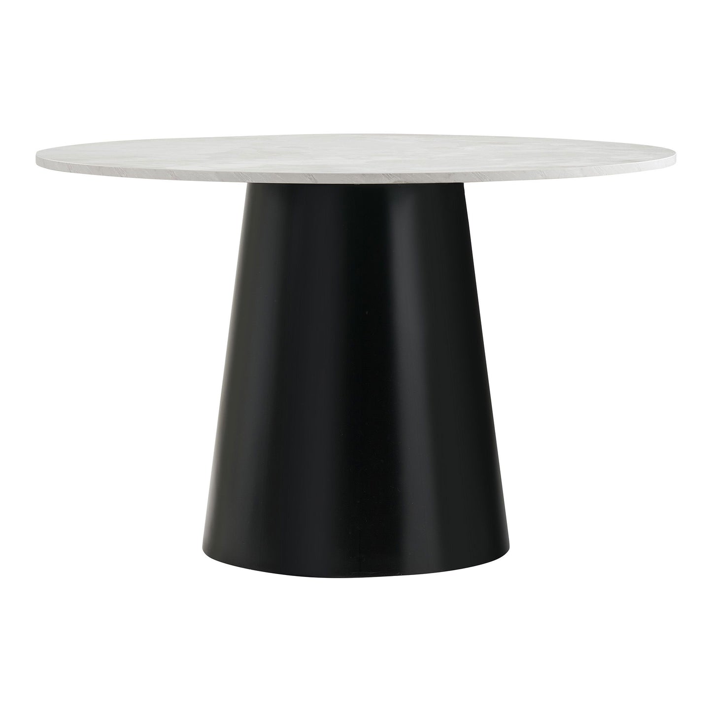 Brito Spisebord - Spisebord, Marmor Look, Grå, Sort Ø120X75 Cm ⎮ 5713917034819 ⎮ 2203080