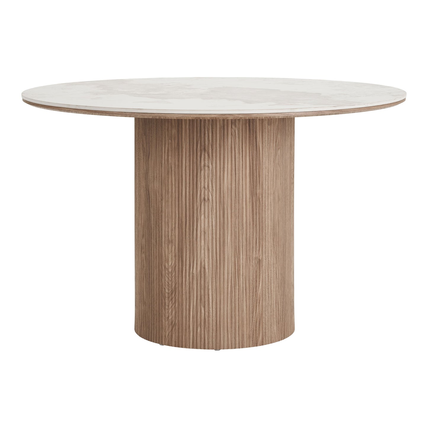 Athens Spisebord - Spisebord, Keramik Bordplade, Hvid, Mørkebrun Ø120X76 Cm ⎮ 5713917038152 ⎮ 2203135