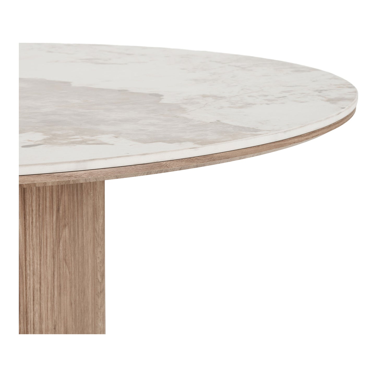 Athens Spisebord - Spisebord, Keramik Bordplade, Hvid, Mørkebrun Ø120X76 Cm ⎮ 5713917038152 ⎮ 2203135