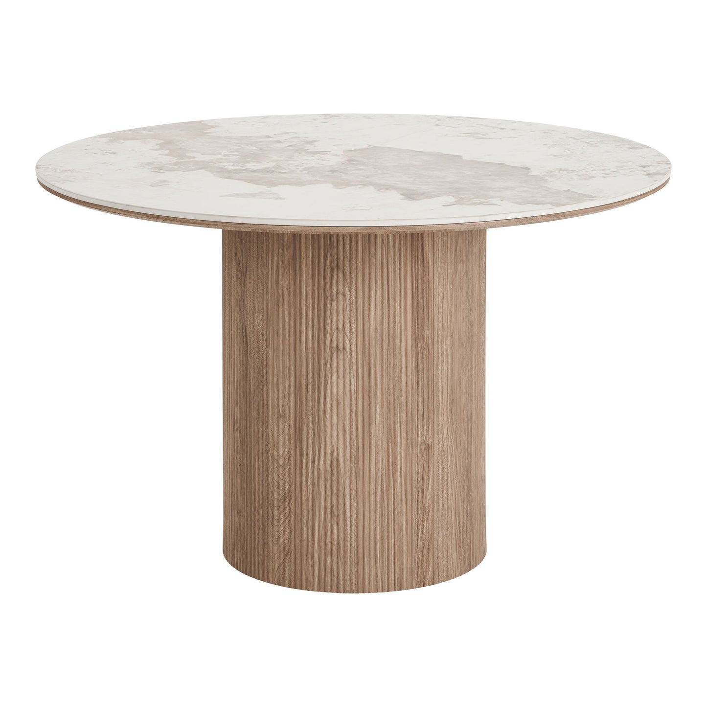 Athens Spisebord - Spisebord, Keramik Bordplade, Hvid, Mørkebrun Ø120X76 Cm ⎮ 5713917038152 ⎮ 2203135