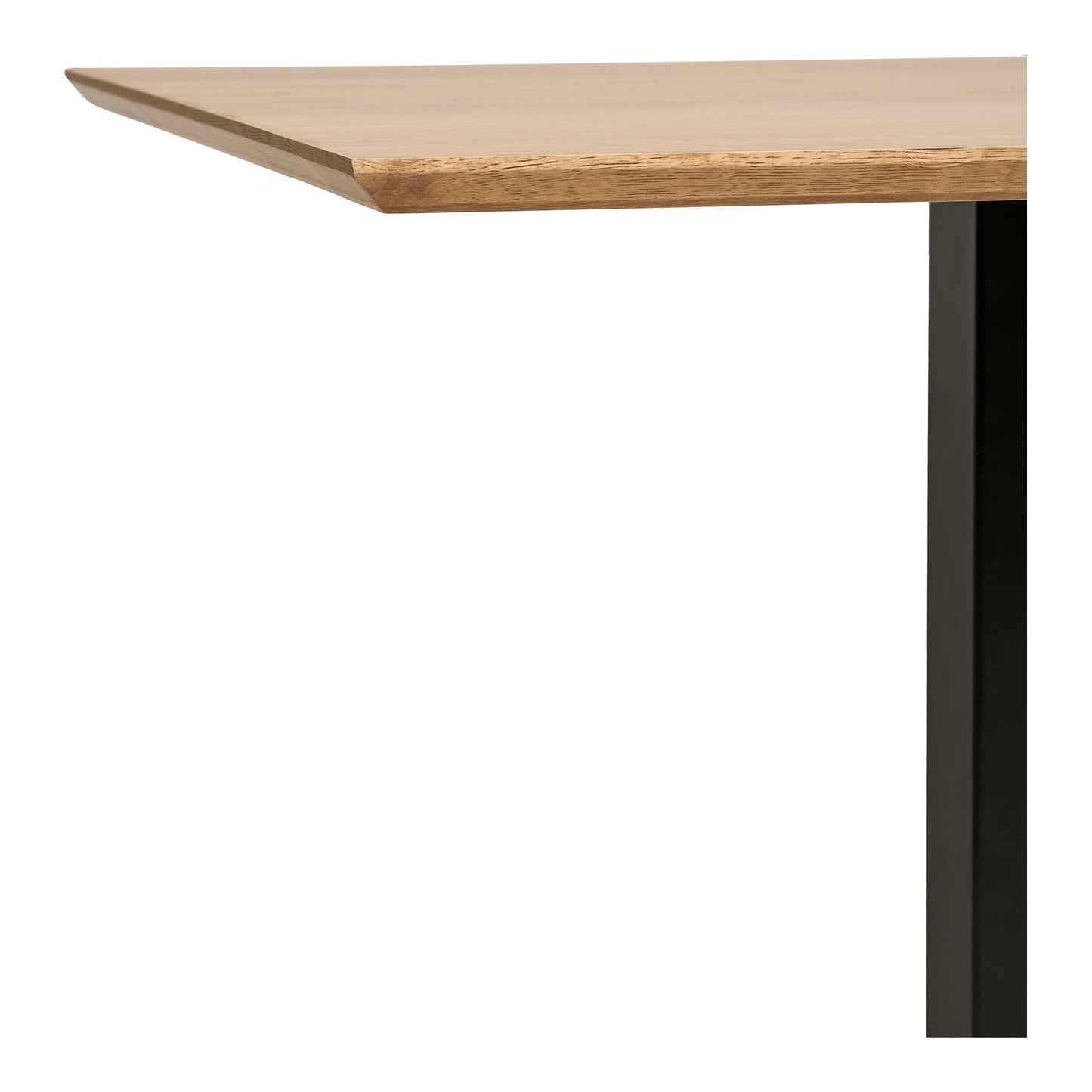 Fano Cafebord - Cafebord, Melamin, Natur, Sort Metal Base 70X70X75 Cm ⎮ 5713917033126 ⎮ 2250001