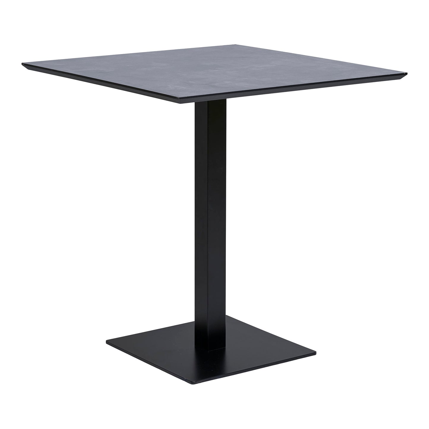 Fano Cafebord - Cafebord, Melamin, Mørk Stenlook, Metal Base 70X70X75 Cm ⎮ 5713917033287 ⎮ 2250002