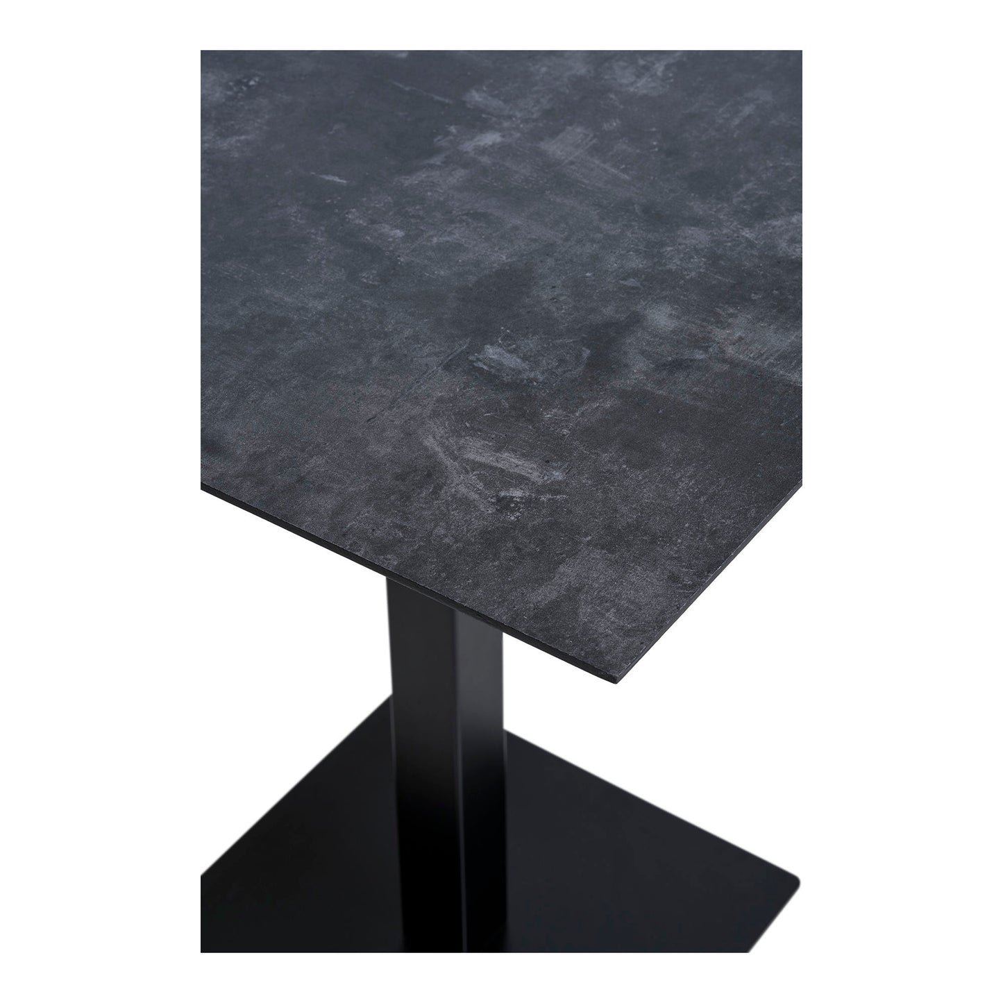 Fano Cafebord - Cafebord, Melamin, Mørk Stenlook, Metal Base 70X70X75 Cm ⎮ 5713917033287 ⎮ 2250002