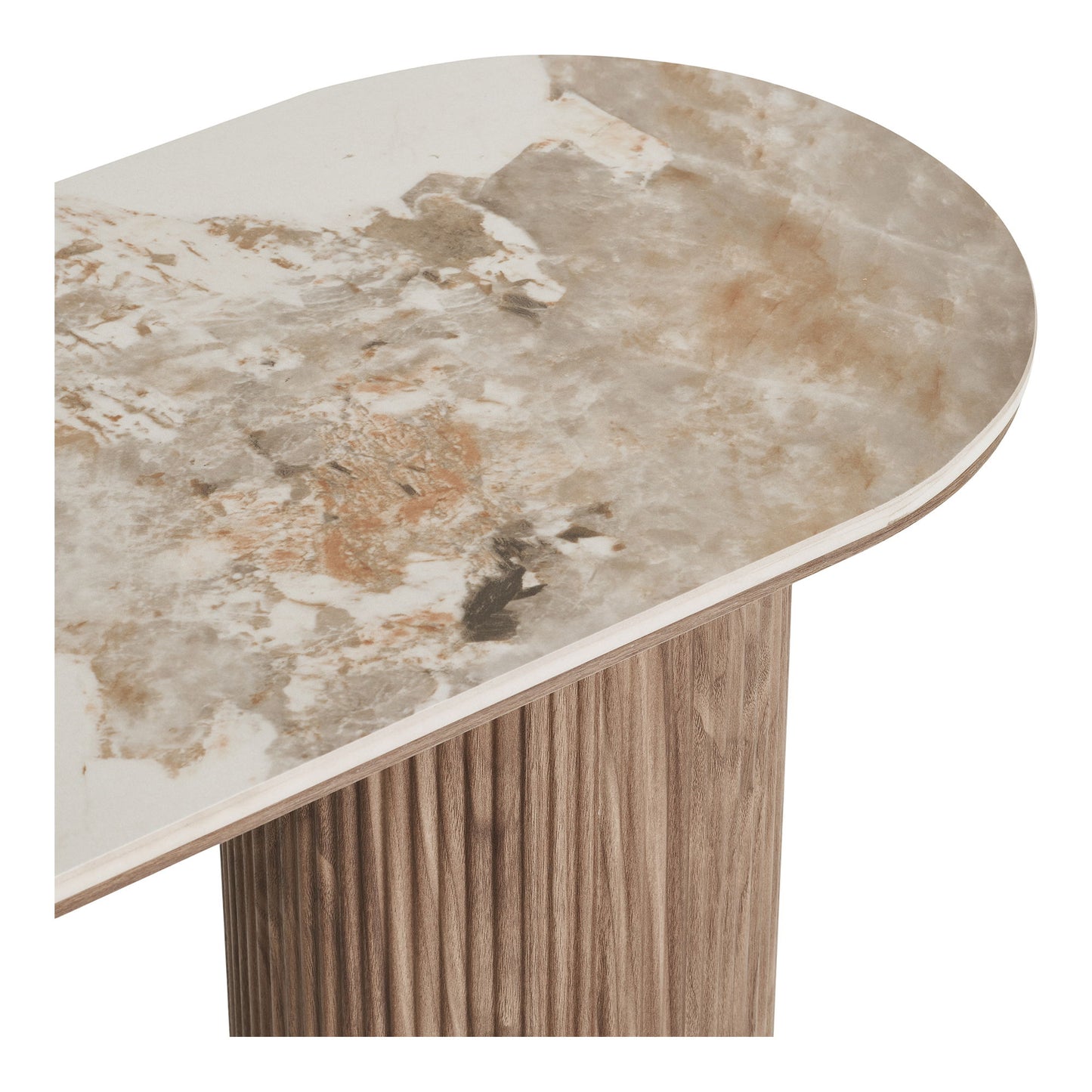 Athens Konsolbord - Konsolbord, Keramik Bordplade, Hvid, Mørkebrun 40X120X78 Cm ⎮ 5713917038145 ⎮ 2301085