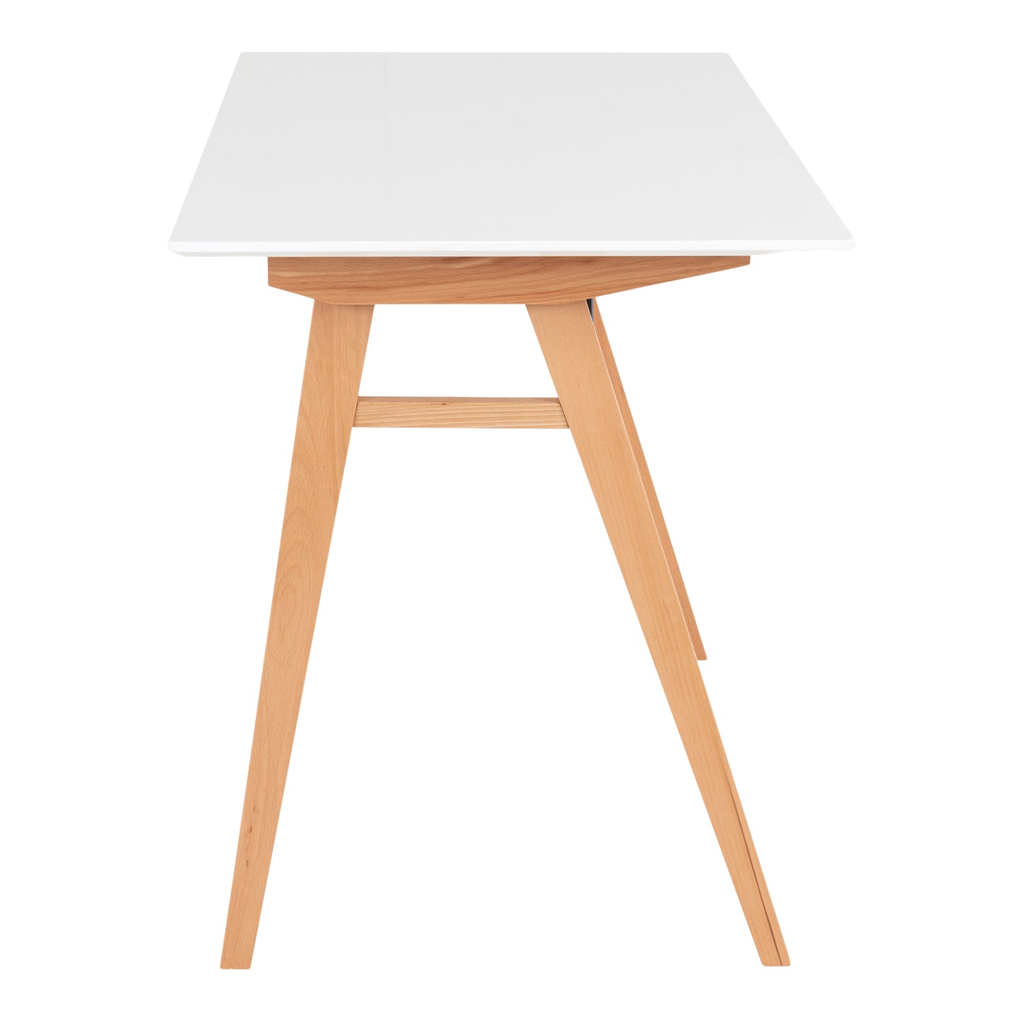 Vojens Skrivebord - Skrivebord, Hvid Og Natur 120X60X75 Cm ⎮ 5713917001125 ⎮ 2402020