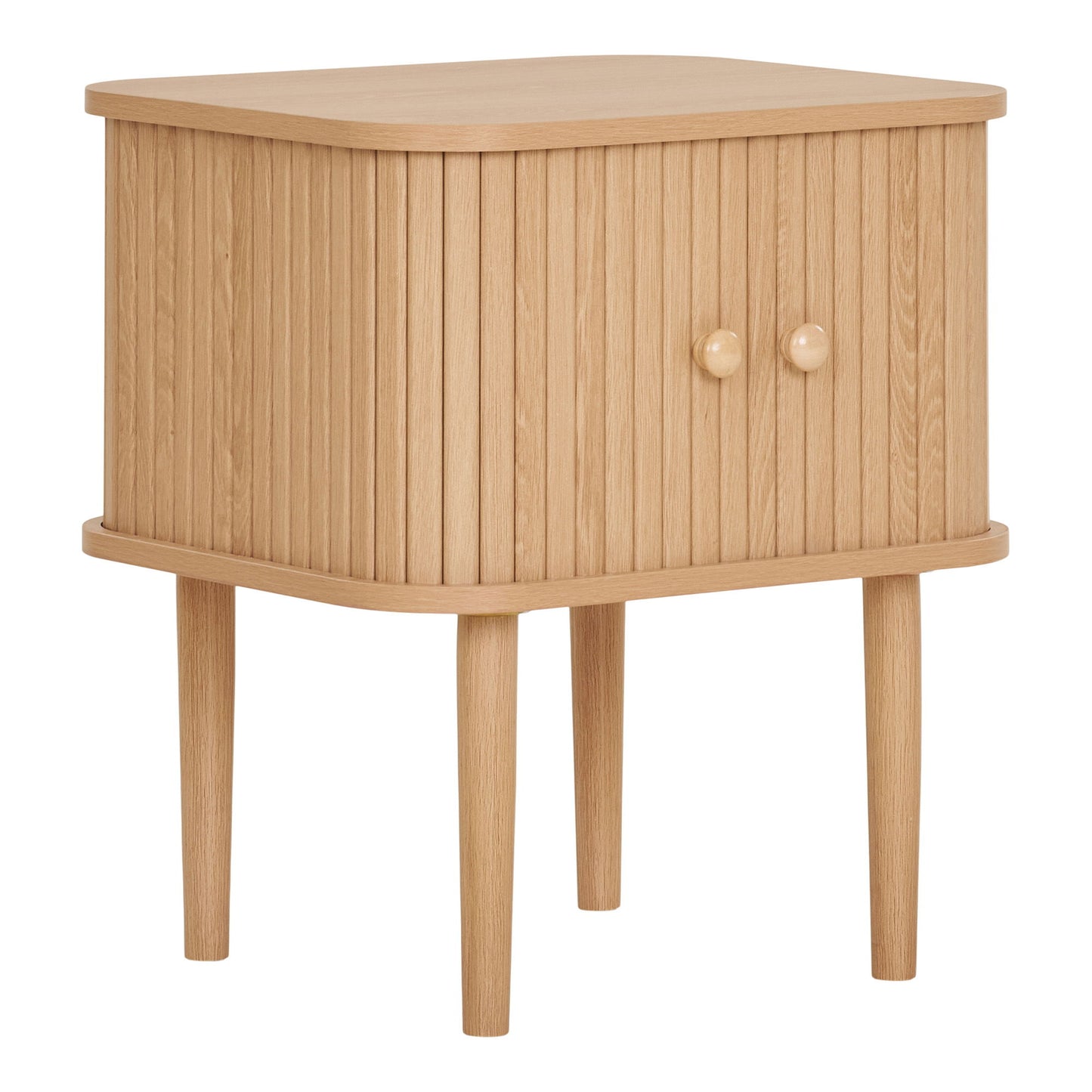Nikko Hjørnebord - Hjørnebord, 2 Låger, Natur 45X40X50,5 Cm ⎮ 5713917031818 ⎮ 2402070