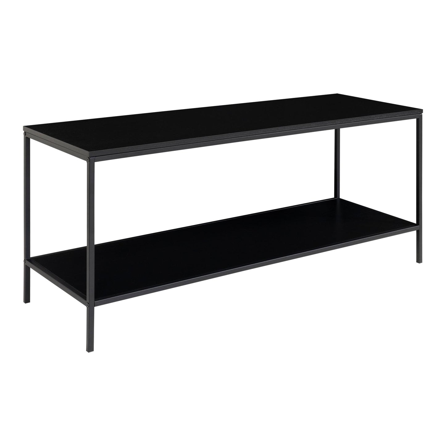 Vita Tv-Bænk - Tv Bænk, 2 Hylder, Sort, Sort Stel 100X36X45 Cm ⎮ 5713917005611 ⎮ 2501030