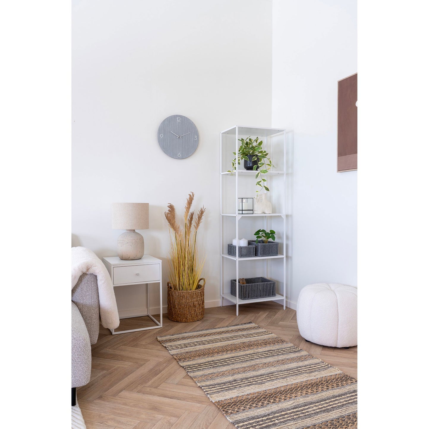 Vita Reol - Reol, 5 Hylder, Hvid, Hvidt Stel 51X36X170 Cm ⎮ 5713917031719 ⎮ 3001071