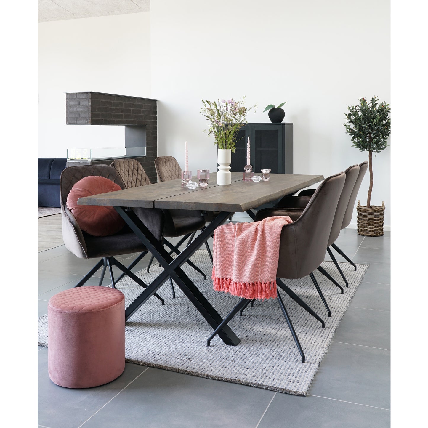 Melbourne Skab - Skab, 2 Trådnetslåger, Stål, Sort 80X40X120 Cm ⎮ 5713917004447 ⎮ 3001080