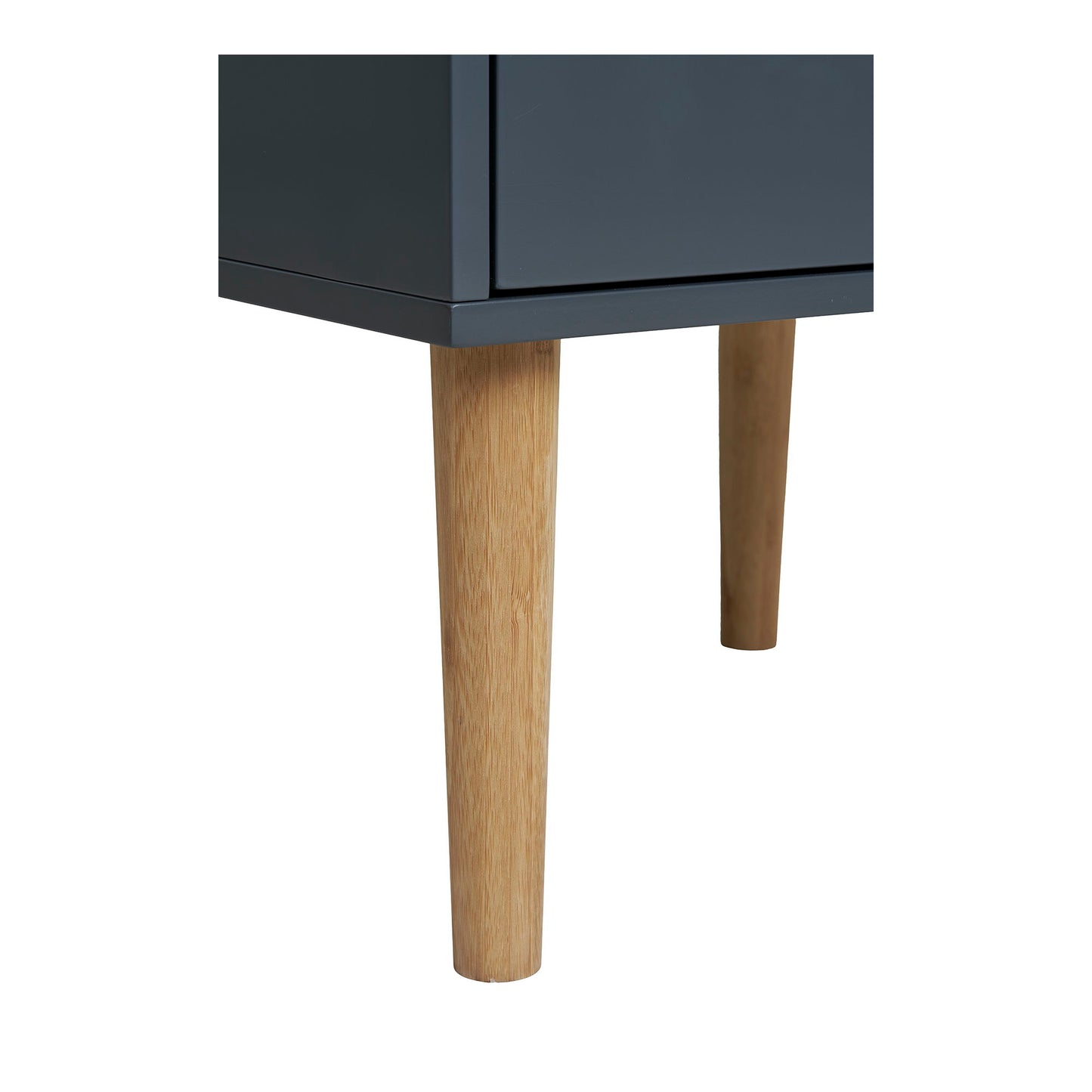 Bisley Hjørnebord - Hjørnebord, Malet Træ, 2 Skuffer, Mørkegrå 40X35X55 Cm ⎮ 5713917032051 ⎮ 3102030