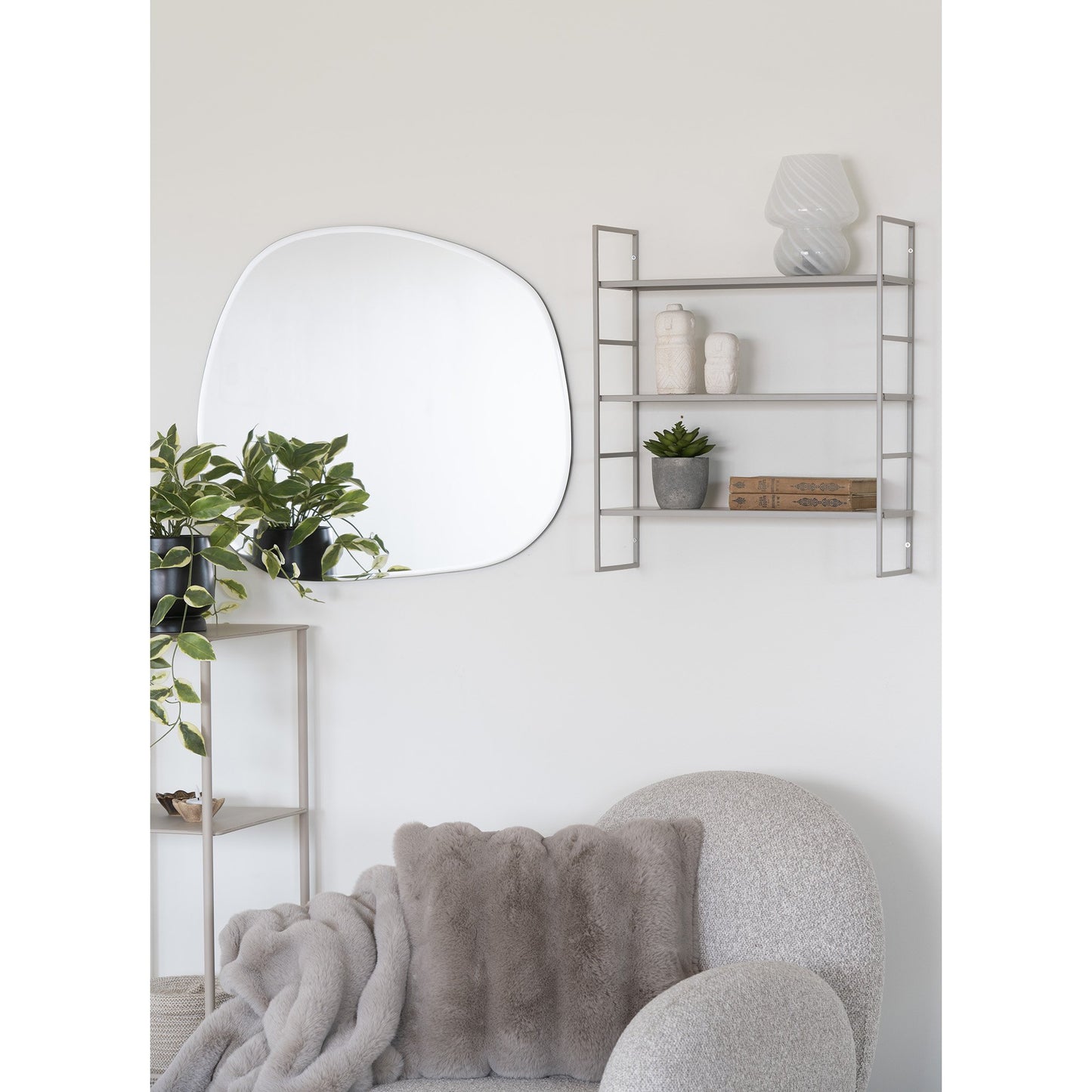 Beja Væghylde - Væghylde, Stål, Grey, 3 Hylde 48X17X55 Cm ⎮ 5713917026432 ⎮ 3201010