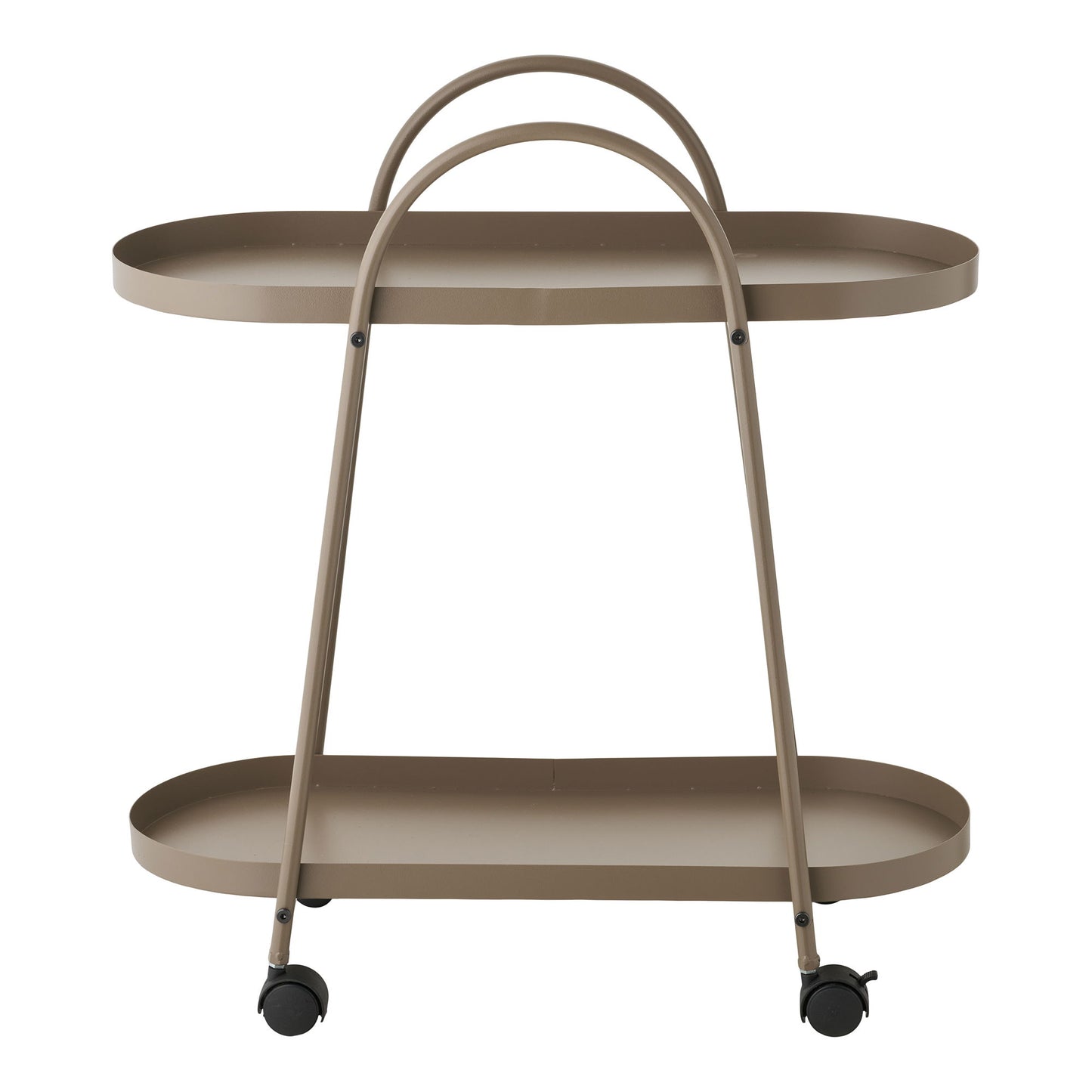 Empoli Barvogn - Barvogn, 2 Hylder, Stål, Brun 27,5X60X64 Cm ⎮ 5713917036264 ⎮ 3301020