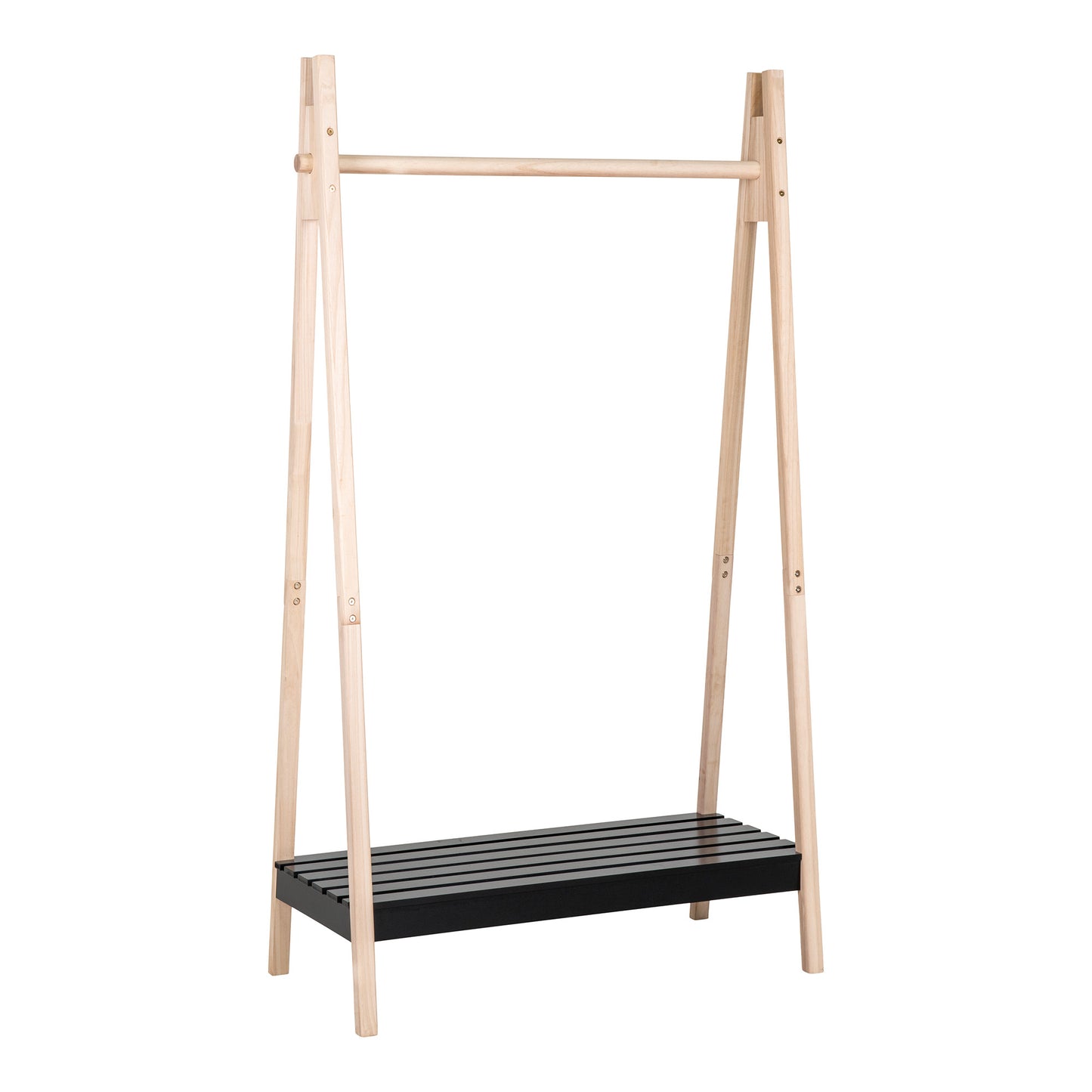 Torino Tøjstativ - Tøjstativ, Mdr/Kejsertræ, Naturt/Sort94,5X39X170 Cm ⎮ 5713917018581 ⎮ 3604051