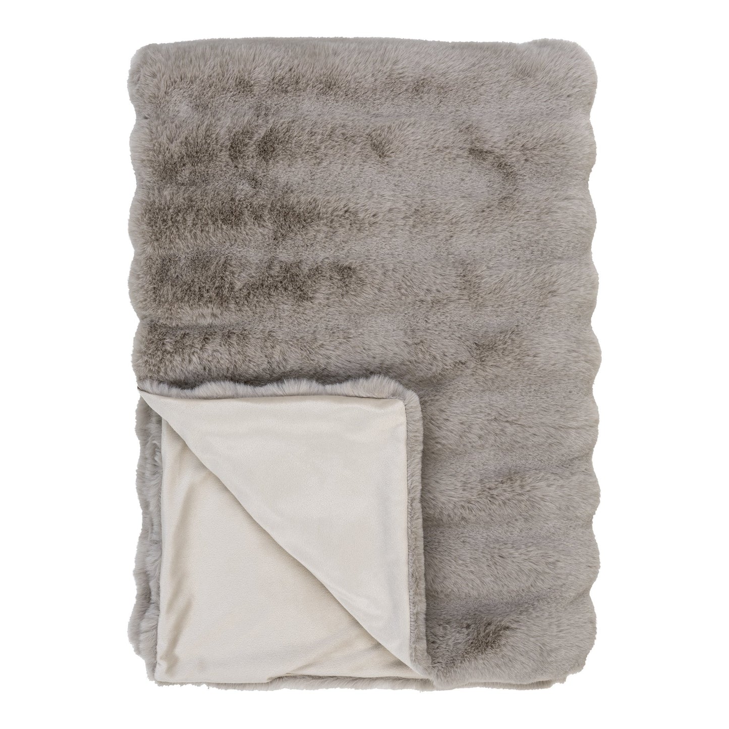 Galena Plaid - Plaid, Imiteret Pels, Beige 130X180 Cm ⎮ 5713917029563 ⎮ 3960917