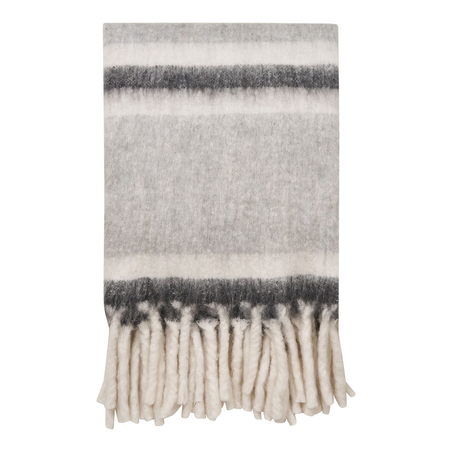 Carmel Plaid - Plaid, Uld Mix, Grå/Hvid 130X170 Cm ⎮ 5713917039067 ⎮ 3960926