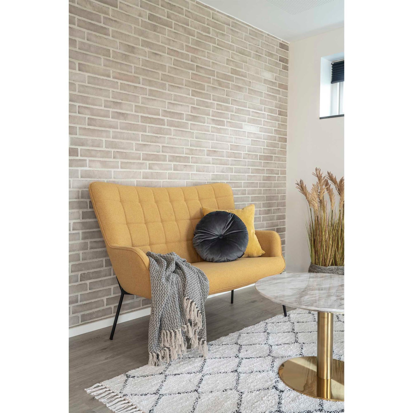 Cort Plaid - Plaid, Bomuld, Mørkegrå/Hvid, Design C 130X160 Cm ⎮ 5713917001620 ⎮ 3961004