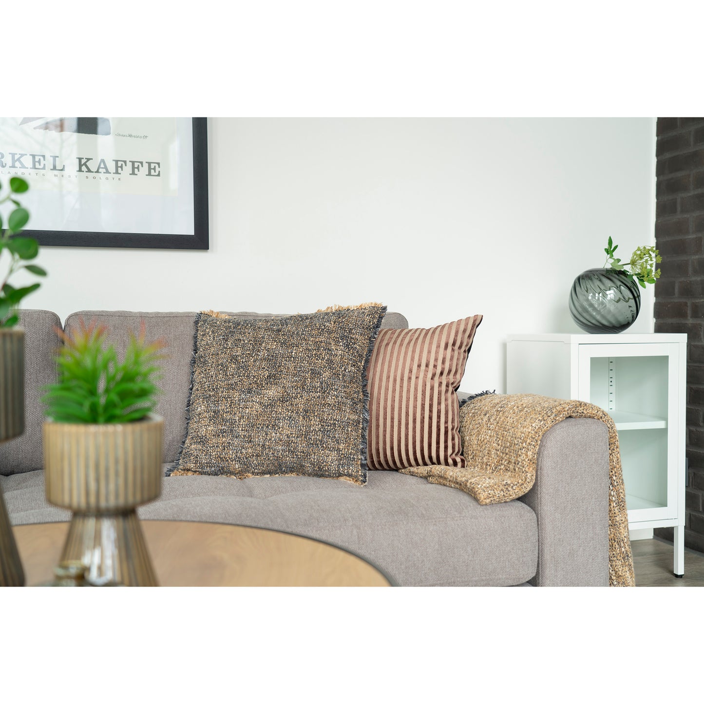 Perth Pude - Pude, Beige/Brown 45X45 Cm ⎮ 5713917024179 ⎮ 3962094