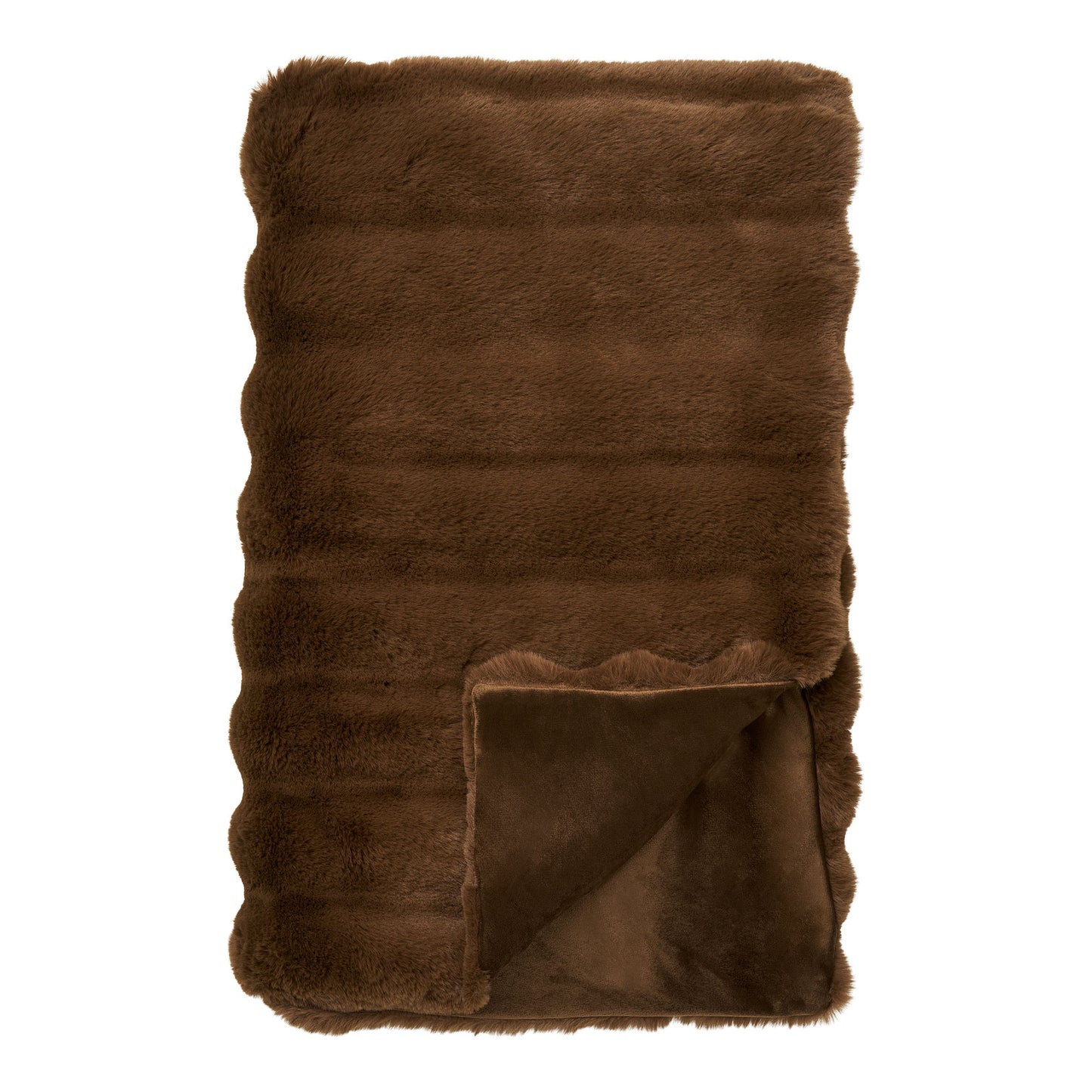 Galena Plaid - Plaid, Imiteret Pels, Brun 130X180 Cm ⎮ 5713917039258 ⎮ 3971016