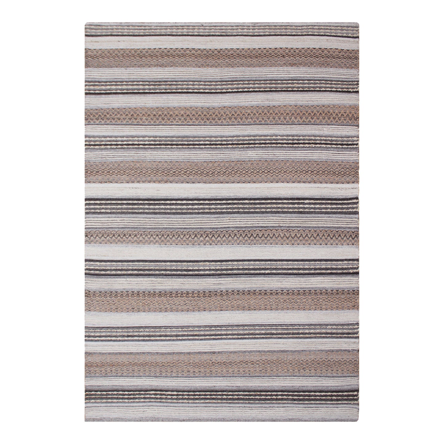 Morena Tæppe - Tæppe, Håndvævet, Natur/Grå 200X300 Cm ⎮ 5713917023974 ⎮ 3981517