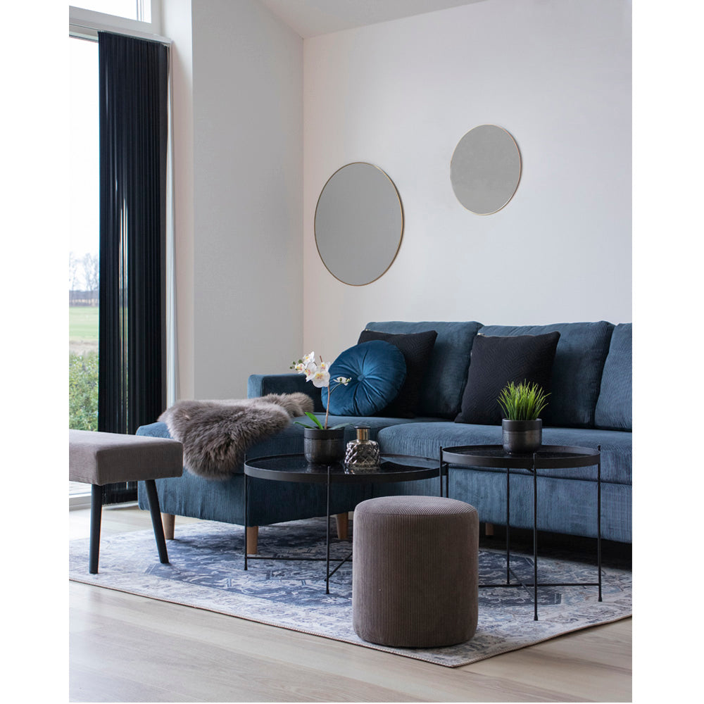Jersey Spejl - Spejl, Stål, Messing Look, Ø40 Cm ⎮ 5713917003433 ⎮ 4001150