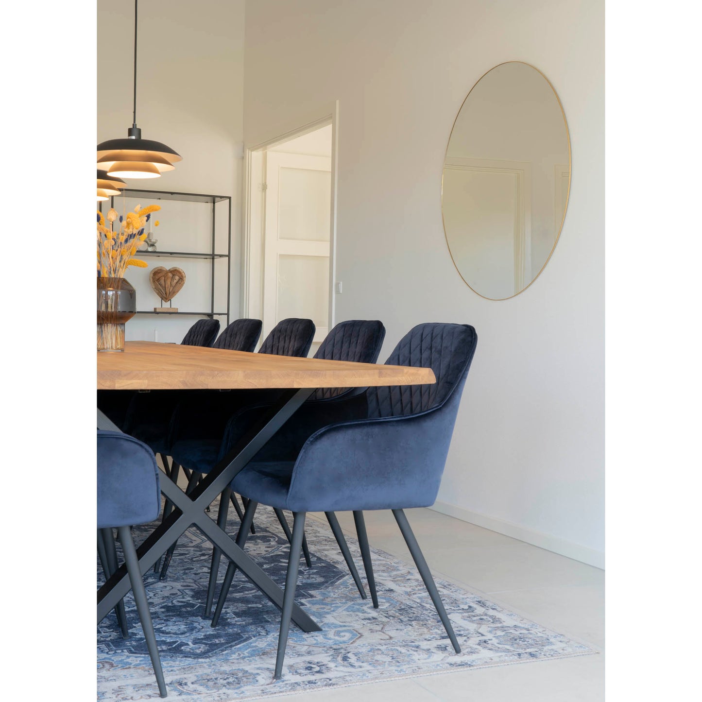 Jersey Spejl - Spejl, Stål, Messing Look Ø100 Cm ⎮ 5713917004782 ⎮ 4001180
