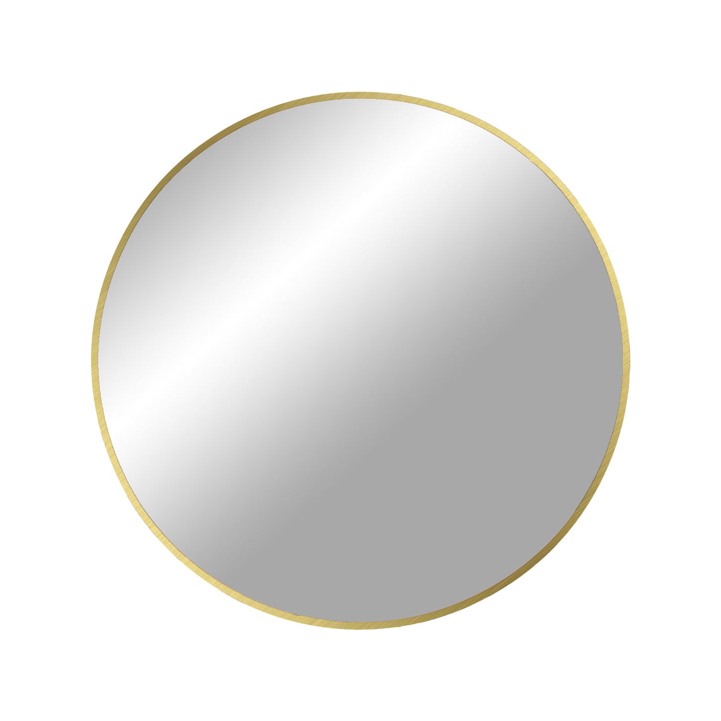 Madrid Spejl - Spejl, Aluminium, Messing Look, Ø60 Cm ⎮ 5713917018291 ⎮ 4001450