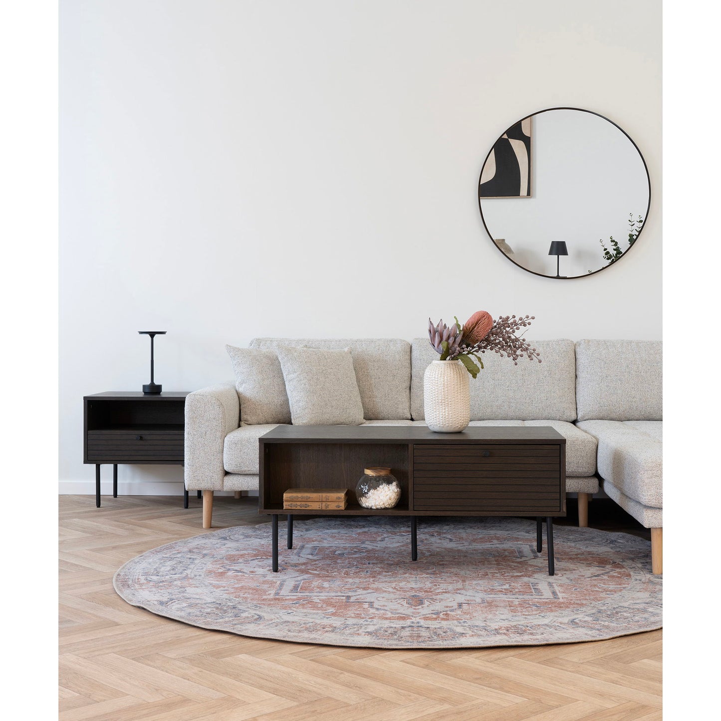 Madrid Spejl - Spejl, Aluminium, Ø80 Cm ⎮ 5713917018338 ⎮ 4001480