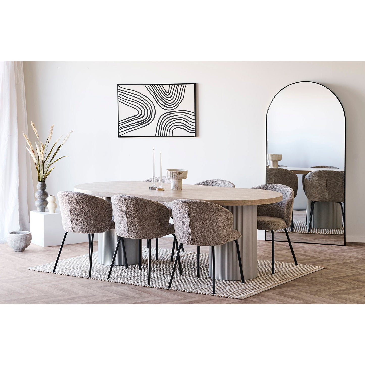 Madrid Spejl - Spejl, Aluminium, Sort 90X180 Cm ⎮ 5713917031375 ⎮ 4001500