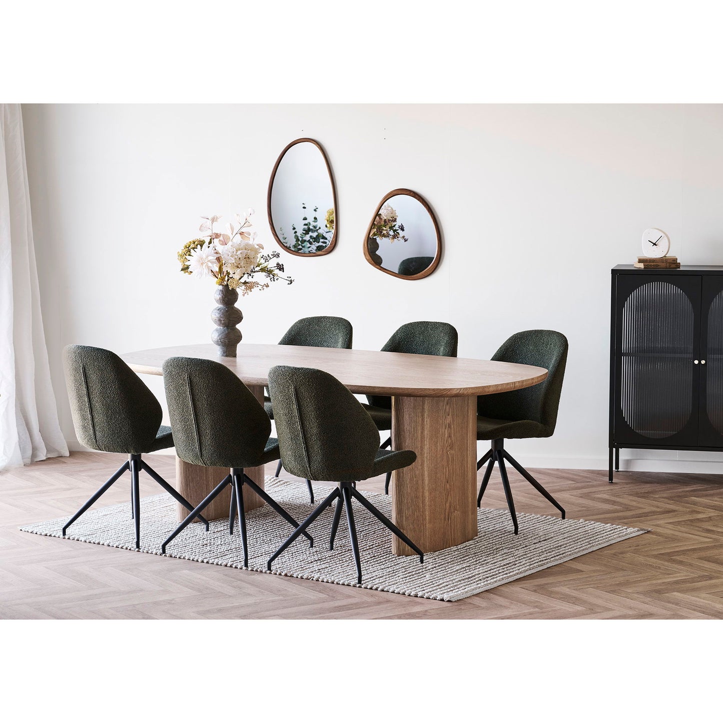 Luxon Spejl - Spejl, Organisk Form, Trælook 44X48 Cm ⎮ 5713917036615 ⎮ 4001711